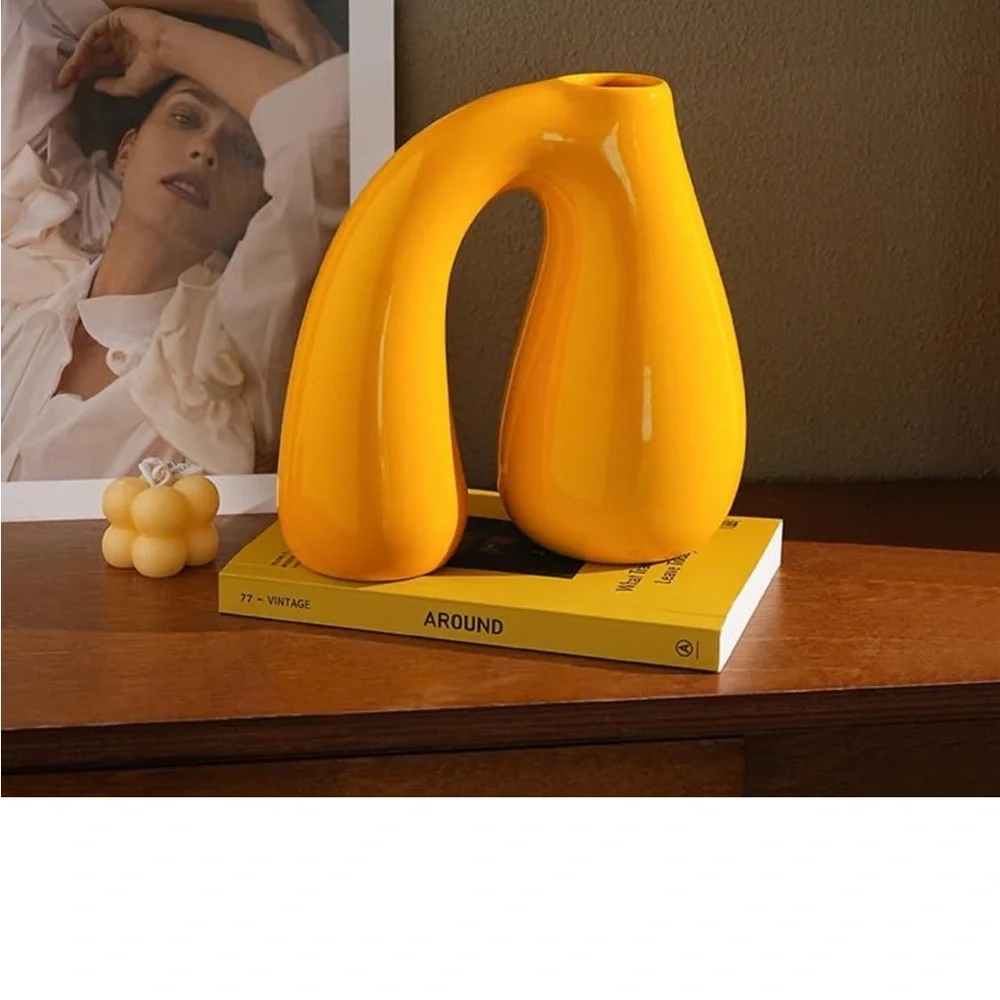 NWT yellow vase